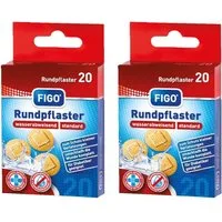 varivendo Wundpflaster Rundpflaster Hellbraun 40 Stück Wasserfest Hautfreundlich mit (Set, 40 St., Rundpflaster), Pflaster rund Wundpflaster Injektionspflaster Rundpflaster Wundverband