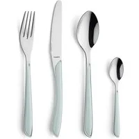 Kuppels Besteck-Set PRISMA (24-tlg), 6 Personen, Edelstahl Rostfrei 18/0, spülmaschinenfest, in mint, hochglanzpoliert