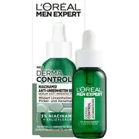 L'ORÉAL PARIS MEN EXPERT Gesichtsserum DERMA CONTROL NIACINAMID ANTI-UNREINHEITEN SERUM, für zu Unreinheiten neigende Haut.
