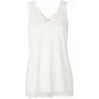 rosemunde Spitzentop Billie Tank Top Vintage-Spitzenbesatz an V- Ausschnitt und Saum