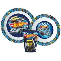 Hot Wheels Kindergeschirr-Set Hot Wheels Blue Fire Essgeschirr Mikro 260ml