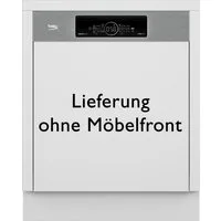 BEKO teilintegrierbarer Geschirrspüler BDSN36561XP, 8,9 l, 15 Maßgedecke, Doppelt gut organisiert – inklusive Besteckschublade und Besteckkorb