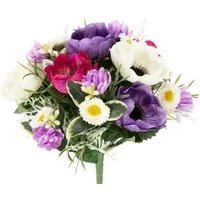Kunstblumenstrauß Kunstblumenstrauß Anemone für elegante Frühlingsdekoration, Florists Products, Höhe 26 cm