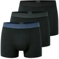 Schiesser Boxershorts 95/5 - Organic Cotton (Set, 3er-Pack) ohne Eingriff, unifarben, 3er-Pack