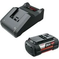 Starter-Set 36V (GBA 36V 6.0Ah + AL 36V-20) schwarz, 36V POWER FOR ALL, Akku + Ladegerät