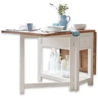 Mirabeau Esstisch Tisch Dale antikweiß/braun