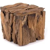 DESIGN DELIGHTS Hocker SITZBOX "Holz massiv 30", 30x30x30 cm, Holz massivholz, Sitzhocker