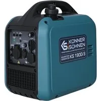 Könner & Söhnen Stromerzeuger KS 1900i S, 2 in kW, (Mobiler Inverter-Generator mit Reiner Sinuswelle und EURO-5, 1-tlg., 2.0 kW, Parallelfunktion, 17 kg, ideal für Camping & Reisen), Reine Sinuswelle, 2x USB, 100% Kupferwicklung, Parallel