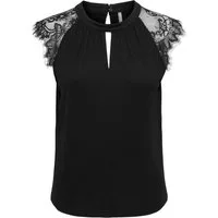 ONLY Kurzarmshirt ONLNICOLA S/S TOP CS JRS Viskose, regular fit, Rundhals