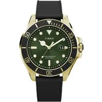Timex Quarzuhr HARBORSIDE COAST TW2Y05300AJ, Armbanduhr, Herrenuhr,Kunststoffarmband,Datum, bis 10 bar wasserdicht