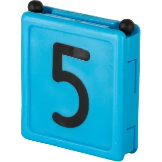 Kerbl Halsbandnummer DUO, 1-stellig 6er Pack blau - 209425
