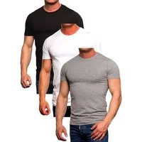 Jack & Jones T-Shirt (3er-Pack) Basic mit Rundhalsausschnitt