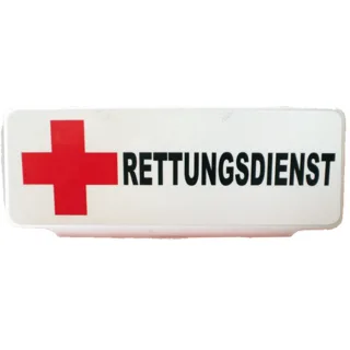 Clip Einsatzschild für die Sonnenblende RETTUNGSDIENST