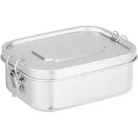 relaxdays Lunchbox Brotdose aus Edelstahl, Edelstahl, (1-tlg)