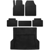 OMAC Auto-Fußmatten Fußmatten & Kofferraumwanne Set für Ford Ecosport Antirutsch Gummi (6 St), für Ford Ecosport Ford Ecosport, Einfache Installation,Antirutsch,Leicht zu reinigen,Leichtgewicht