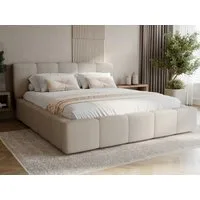 Compleo Polsterbett Wolkenbett modern und elegant, Designerbett LARAS (TOPSELLER Stauraumbett MADE IN EU), mit Bettkasten und Lattenrost