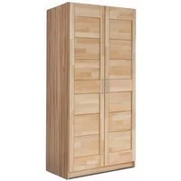 OTTO home Drehtürenschrank Triest teilmassiv, FSC®-zertifizierte Buche