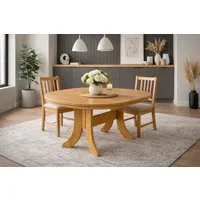 moebel-direkt-online Esstisch Auszugs-Esstisch oval, von 120 cm bis auf 160 cm ausziehbar, Tischplatte ausziehbar. Einlegeplatte unter der Tischplatte