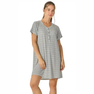 Damen Sommer Nachthemd Kurzarm JJB27