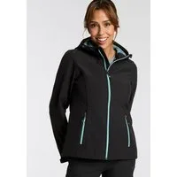 Killtec Softshelljacke mit Kapuze, aus Polyester