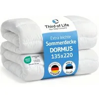 Third of Life Microfaserbettdecke DORMUS, Qualität aus Europa, Füllung: Microfaser, Bezug: Microfaser, Atmungsaktiv, Besonders leicht, Hypoallergen