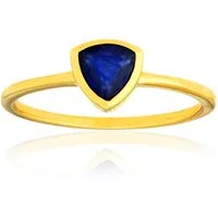 Cavill Solitärring Cavill Ring Sterlingsilber 925, 0,63 ct blauer Saphir, vergoldet (1-tlg)