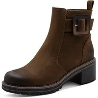 MARCO TOZZI Stiefelette Blockabstz, Herbstboots in veganer Verarbeitung