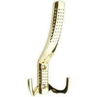 SO-TECH® Garderobenhaken JASMIN STRONG - extra stabile Ausführung (1 St), Variante lang Messingoptik