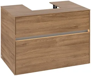 Villeroy & Boch Waschtischunterschrank Collaro C093B0 800x548x500mm mit Beleuchtung Kansas Oak C093B0RH