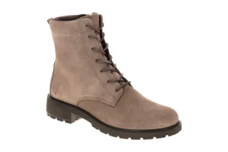 Ecco 231303 Marron Damen Stiefelette Velourleder, Schn?r Boots