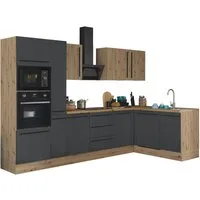 KOCHSTATION Winkelküche Florida, Stellbreite 310x175 cm, wahlweise mit E-Geräten, mit Softclose für Türen und Schubkästen