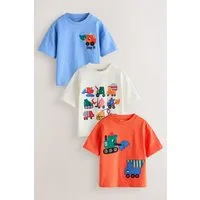 Next T-Shirt T-Shirts mit Applikation, 3er-Pack (3-tlg)