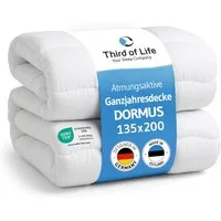 Third of Life Microfaserbettdecke DORMUS, Qualität aus Europa, Füllung: Microfaser, Bezug: Microfaser, atmungsaktiv, hypoallergen, waschbar bei 60 °C