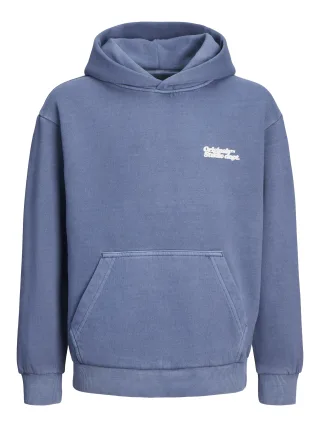JACK&JONES - JORVERMONT WASH SWEAT HOOD JNR nightshadow blue - Gr. - 152