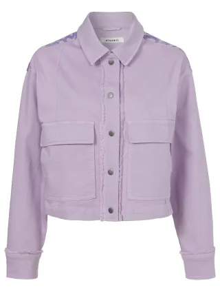 eiszeit - Jacke Kragen 1/1 Arm Druck lilac multicolor - Gr. - 54