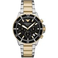Emporio Armani Chronograph AR11799, Armbanduhr, Solar, Herrenuhr, Edelstahlarmband, analog, Tag