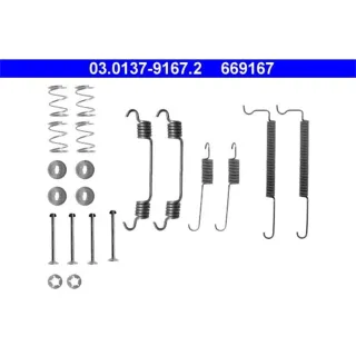 ATE Bremsbacken-Montagesatz hinten Chevrolet Daewoo Opel