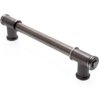 livingpoint24 Möbelgriff Möbelgriff BA 160mm Küchengriff dunkel gebürstet Industrial-Look (1-St., 17), Modern