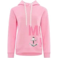 Zwillingsherz Hoodie "Paillette MOIN" mit Paillettenanker und gesticktem Schriftzug