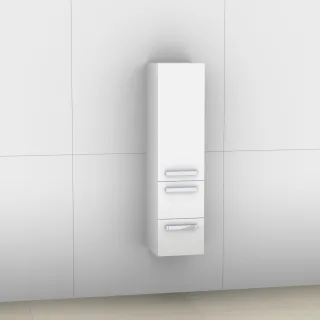 Artiqua 400 Midischrank, Weiß Hochglanz, 400-MLL-1-30-L-7016-68 400-MLL-1-30-L-7016-68