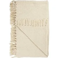 Wohndecke Ib Laursen - Decke Plaid Kuscheldecke Wohndecke Waffelmuster Creme, Ib Laursen