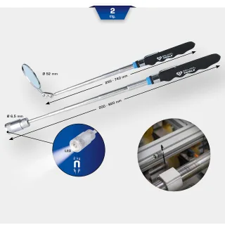 Brilliant Tools Teleskop-Spiegel und Magnetheber-Satz, 2-tlg - BT115905