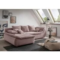 Home affaire Ecksofa Imola, bequem, aktuelle Steppung im Sitz, L-Form, Breite 270cm, wahlweise mit Bettfunktion