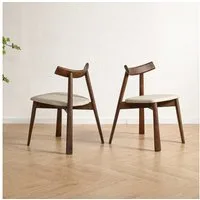 LIM HOME Esszimmerstuhl 2er Set - SW031 (Set, 2 St), 2er Set, Gestell aus massivem Eschenholz, gebürstete Oberfläche