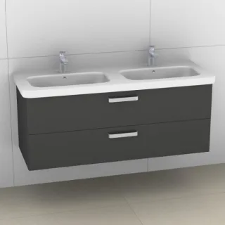 Artiqua 411 Waschtischunterschrank für DuraStyle 233813 Anthrazit Hochglanz, 411-WU2L-D48-7015-51 411-WU2L-D48-7015-51