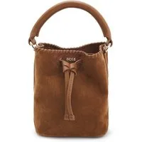 BOSS Beuteltasche Lenah S, Damen Beuteltasche, Handtasche mit Kordelzugverschluss