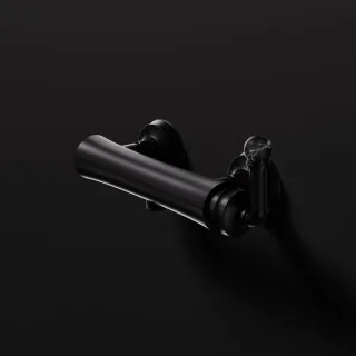 Steinberg Serie 355 Aufputz-Einhebelmischer 1/2" für Dusche, Schwarz matt / Nero Marquina 355 1200 S