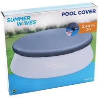 SummerWaves Pool-Abdeckplane Pool Abdeckplane 2,44m für Fast Set Quick Up Poolabdeckung