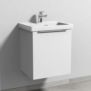 Sanipa 3way Waschtischunterbau zu Villeroy & Boch Subway 3.0 Waschtisch mit 1 Tür, Weiß-Soft UM84543