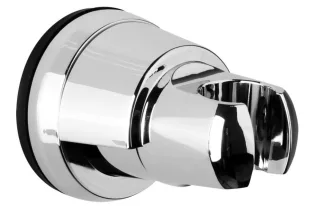 Neuesbad Brausehalter, chrom glänzend, Material Aluminium, zum Schrauben oder Saugnapfmontage NB1DENDD021U1